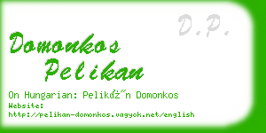 domonkos pelikan business card